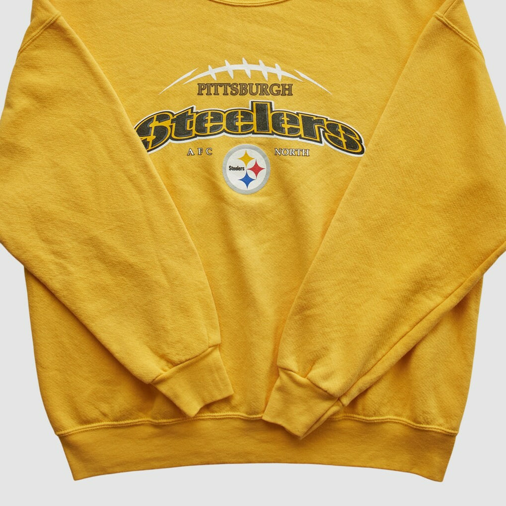 Pittsburgh Steelers NFL 2000s Pullover Sweatshirt Yellow Vintage - Fanatics
