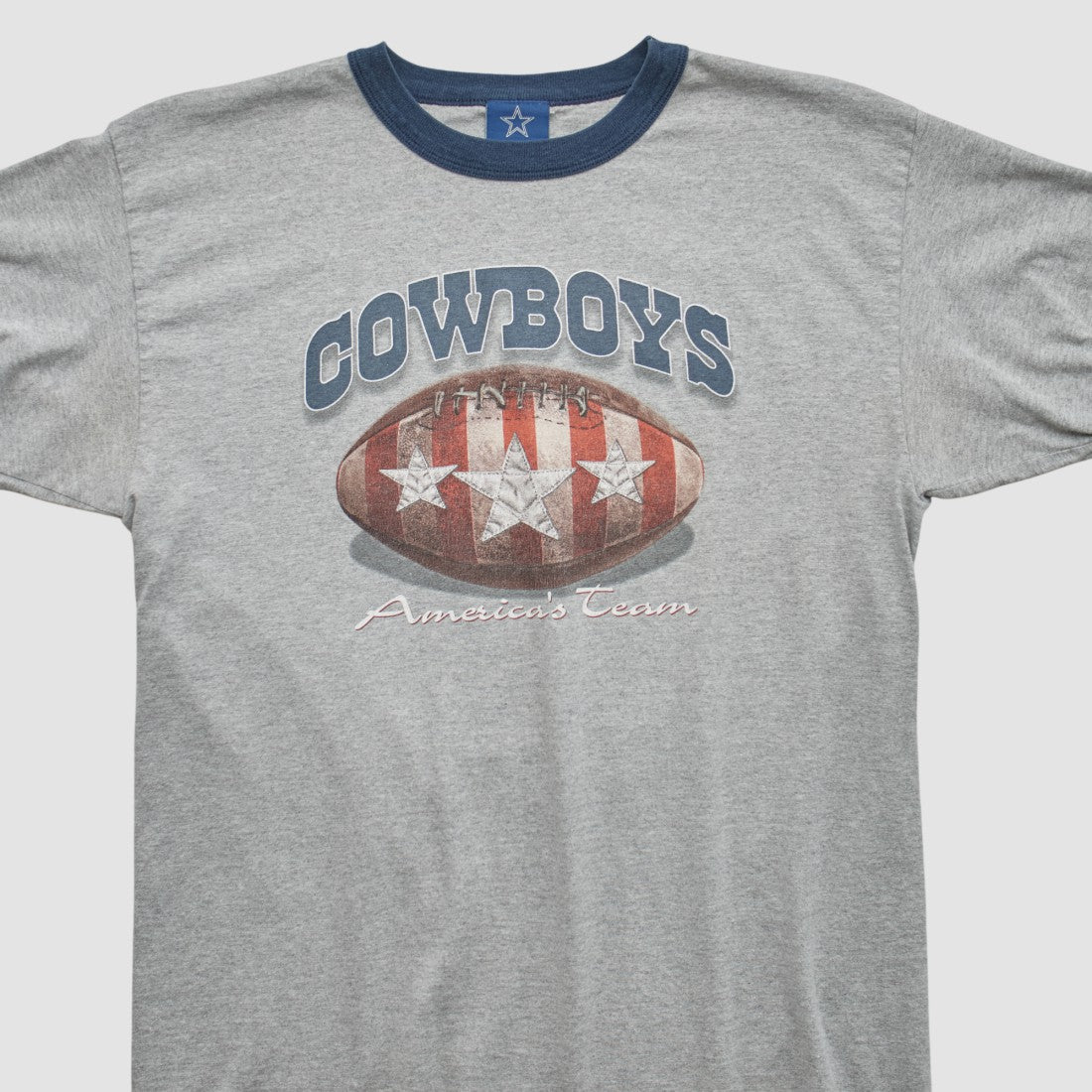Dallas Cowboys Cowboys Authentic Apparel 2000s T-shirt Heather Gray Vintage - Fanatics