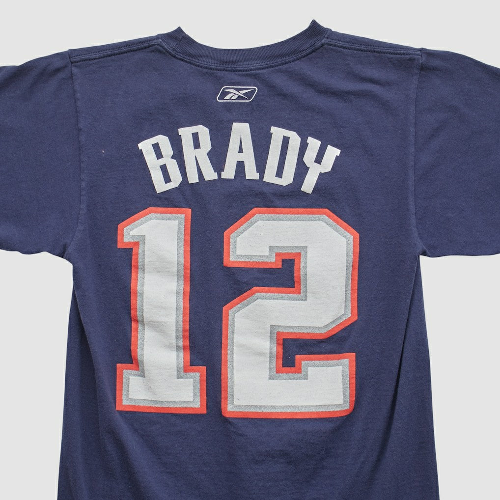 New England Patriots Reebok 2000s T-shirt Navy Vintage - Fanatics