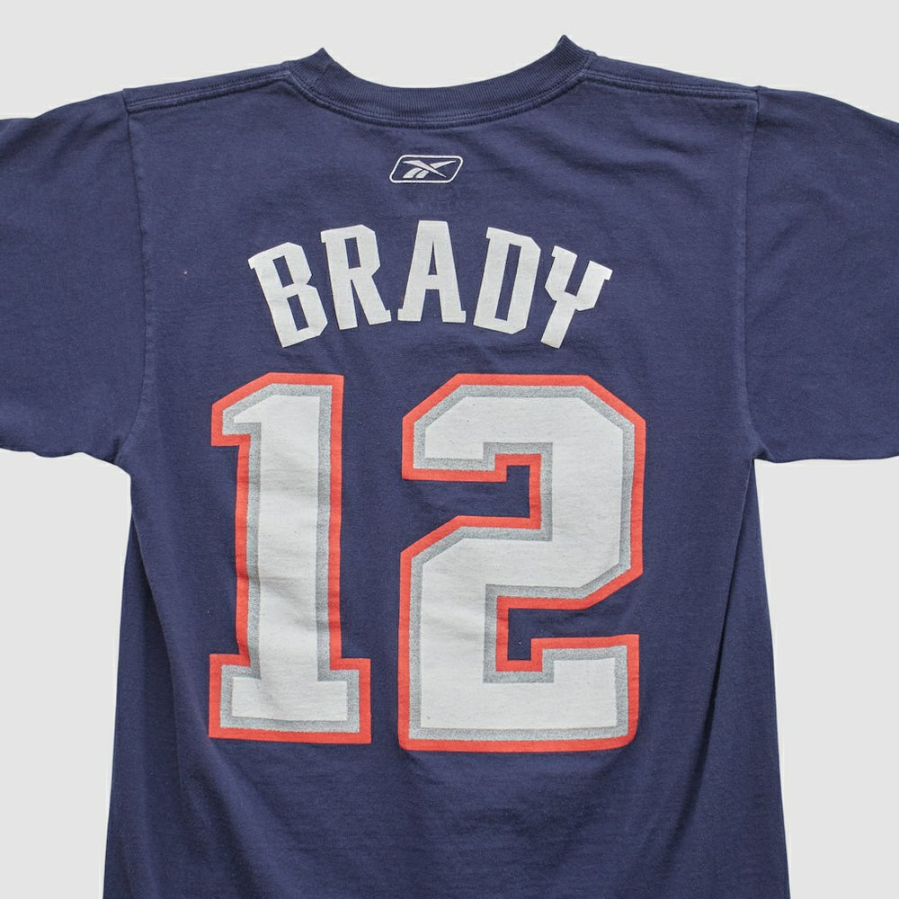 New England Patriots Reebok 2000s T-shirt Navy Vintage - Fanatics
