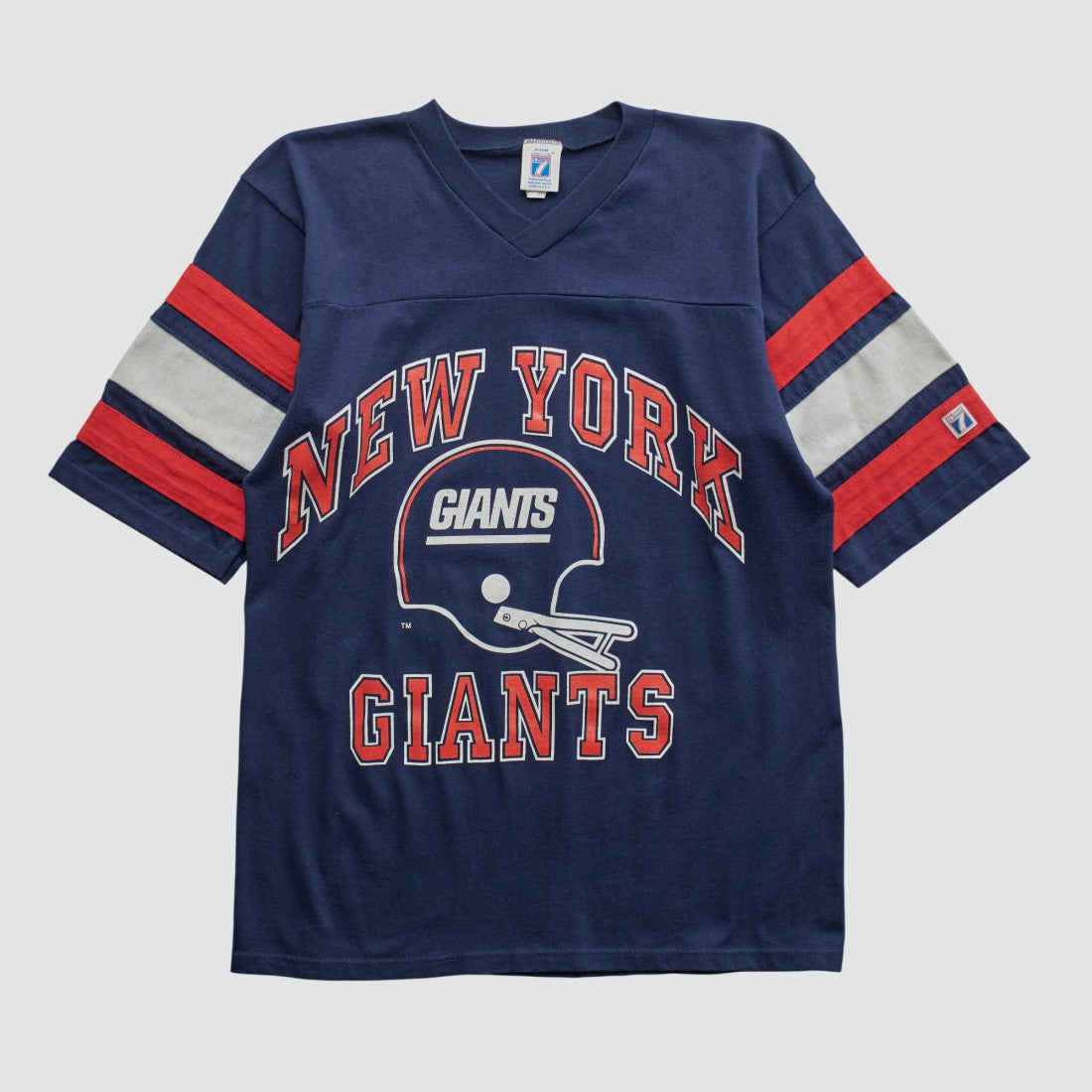 New York Giants Logo 7 90s T-shirt Navy Vintage - Fanatics