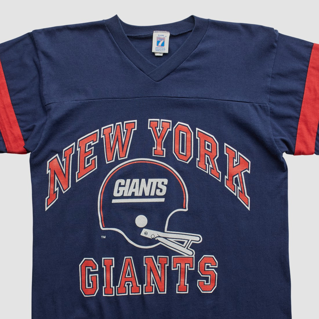 New York Giants Logo 7 90s T-shirt Navy Vintage - Fanatics
