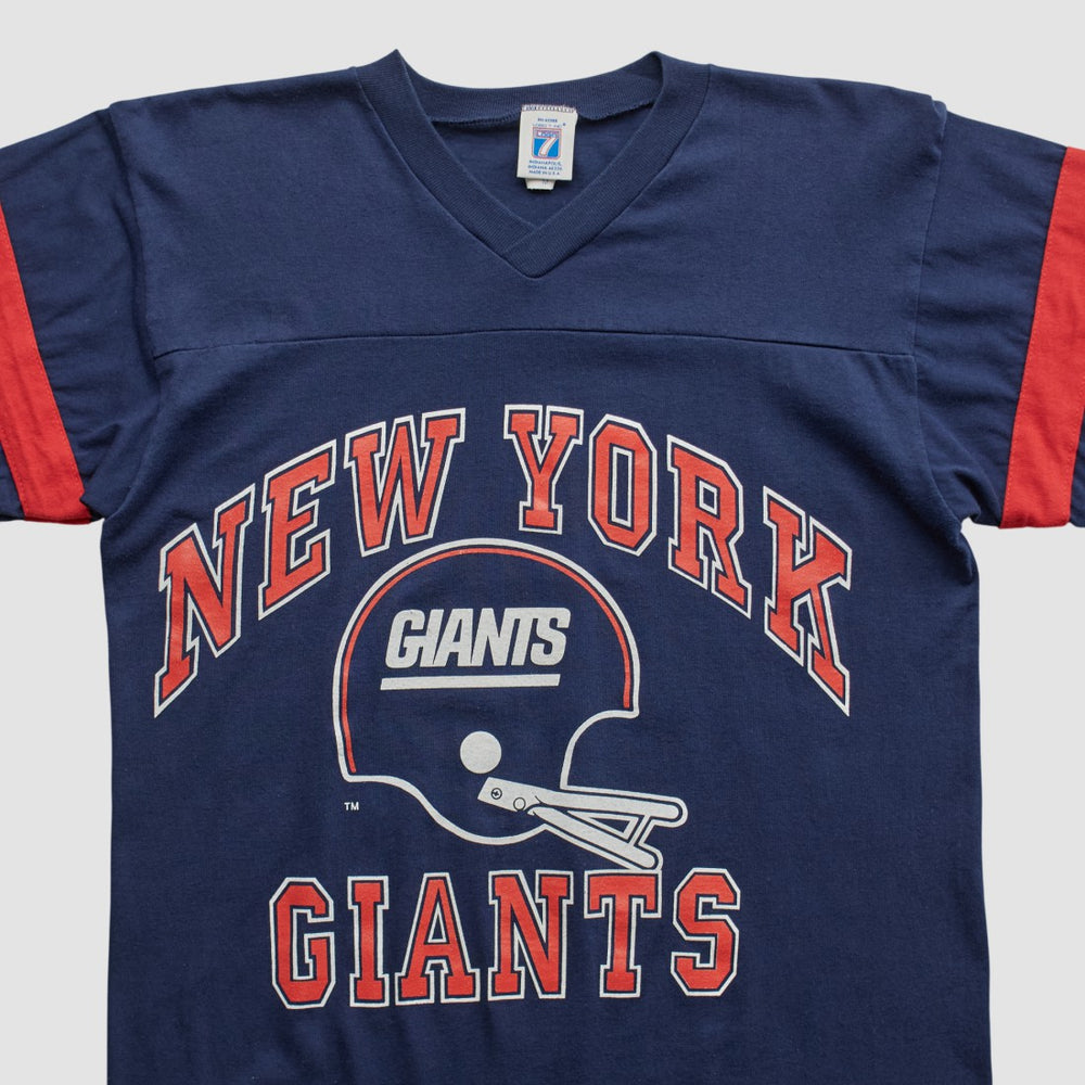 New York Giants Logo 7 90s T-shirt Navy Vintage - Fanatics