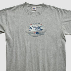 New England Patriots NFL 2000s T-shirt Heather Gray Vintage - Fanatics