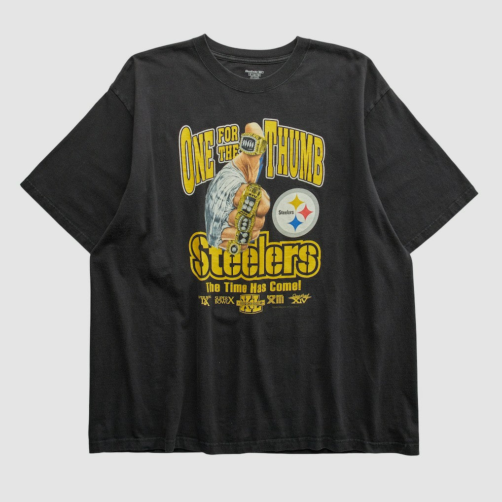 Pittsburgh Steelers Reebok 2006 T-shirt Black Vintage - Fanatics