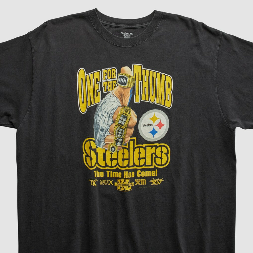 Pittsburgh Steelers Reebok 2006 T-shirt Black Vintage - Fanatics