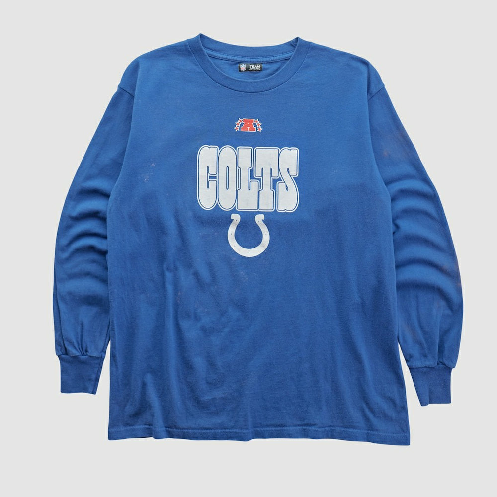 Indianapolis Colts NFL 2010s Long Sleeve T-shirt Blue Vintage - Fanatics