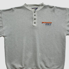Denver Broncos Starter 90s Pullover Sweatshirt Heather Gray Vintage - Fanatics