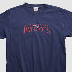 New England Patriots NFL 2000s Long Sleeve T-shirt Navy Vintage - Fanatics