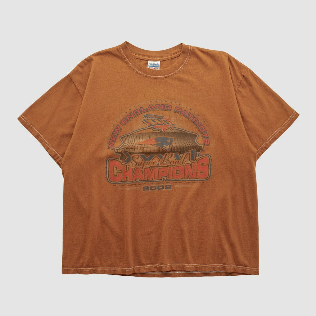 Super Bowl XXXVI Gildan 2002 T-shirt Clay Vintage - Fanatics
