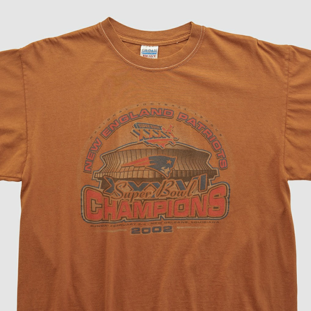 Super Bowl XXXVI Gildan 2002 T-shirt Clay Vintage - Fanatics