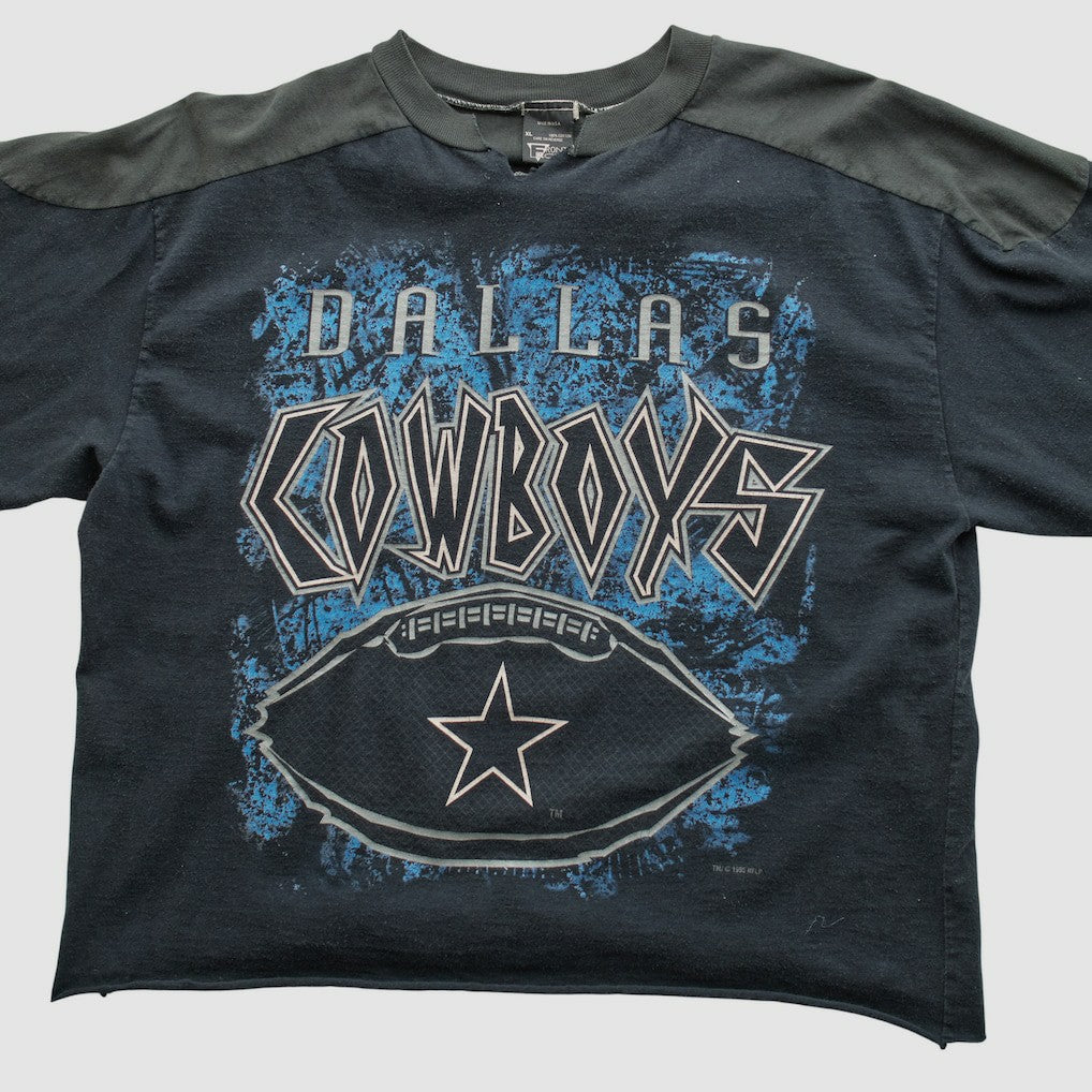 Dallas Cowboys Front Row 1995 T-shirt Black Vintage - Fanatics