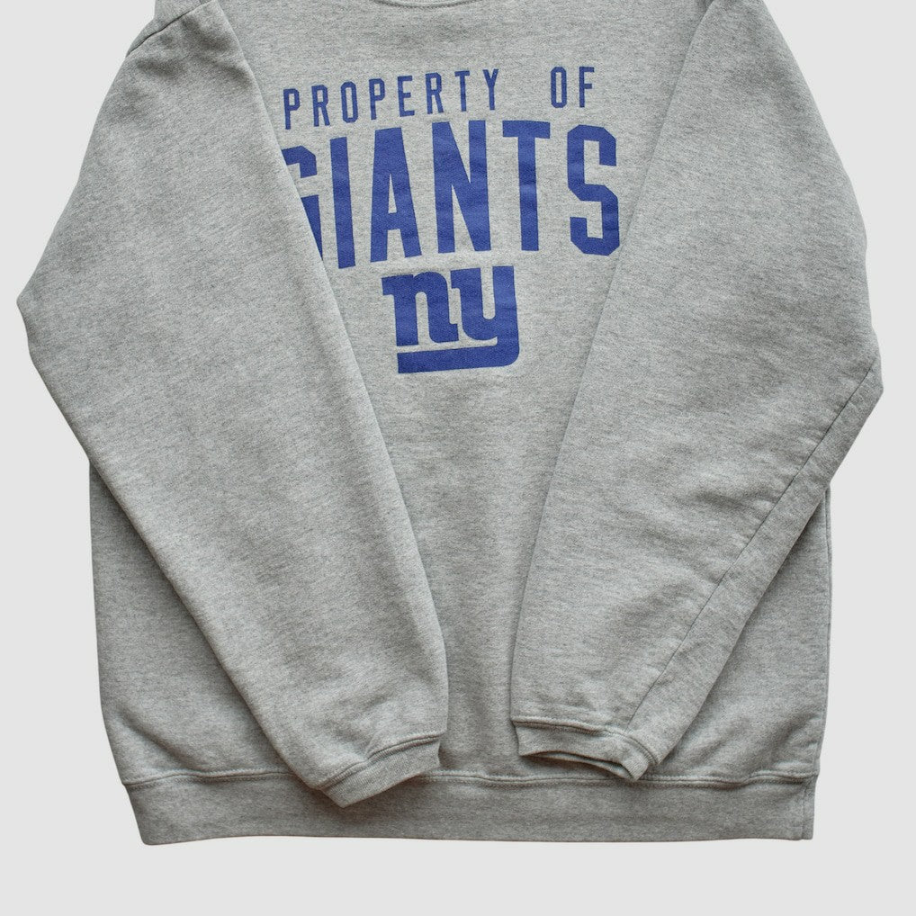 New York Giants Reebok 2000s Pullover Sweatshirt Heather Gray Vintage - Fanatics