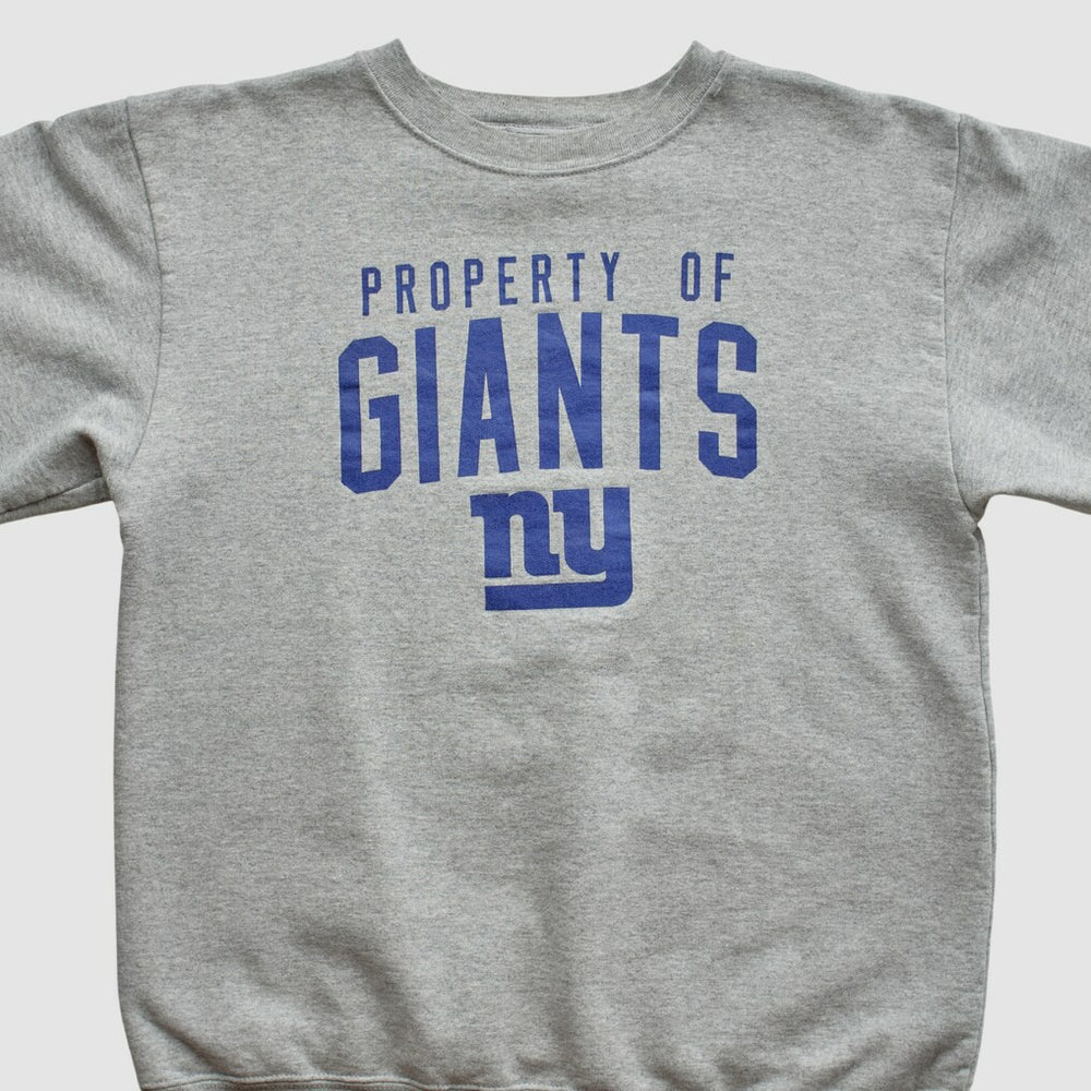 New York Giants Reebok 2000s Pullover Sweatshirt Heather Gray Vintage - Fanatics