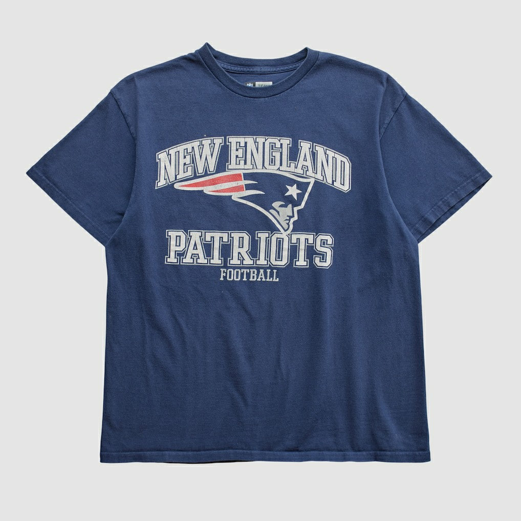 New England Patriots NFL 2000s T-shirt Navy Vintage - Fanatics