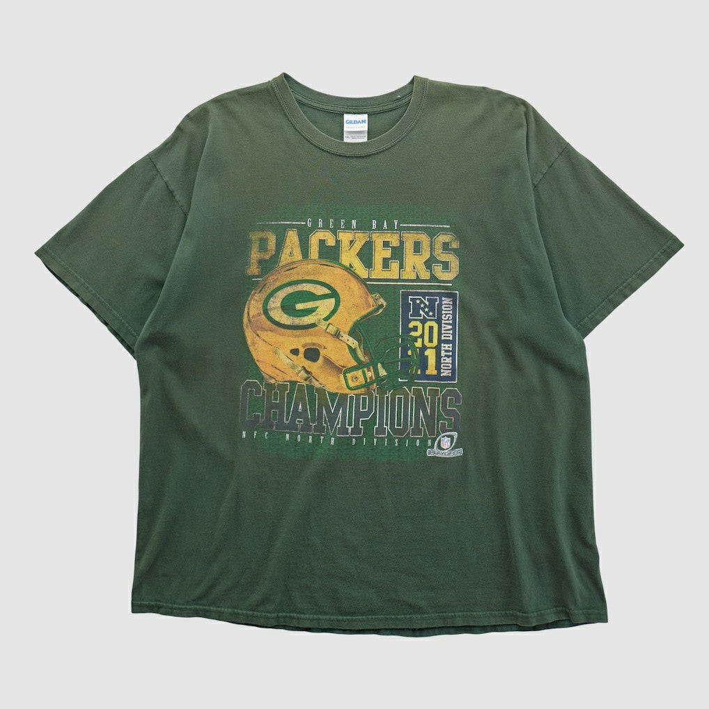 Green Bay Packers Gildan 2011 T-shirt Green Vintage - Fanatics