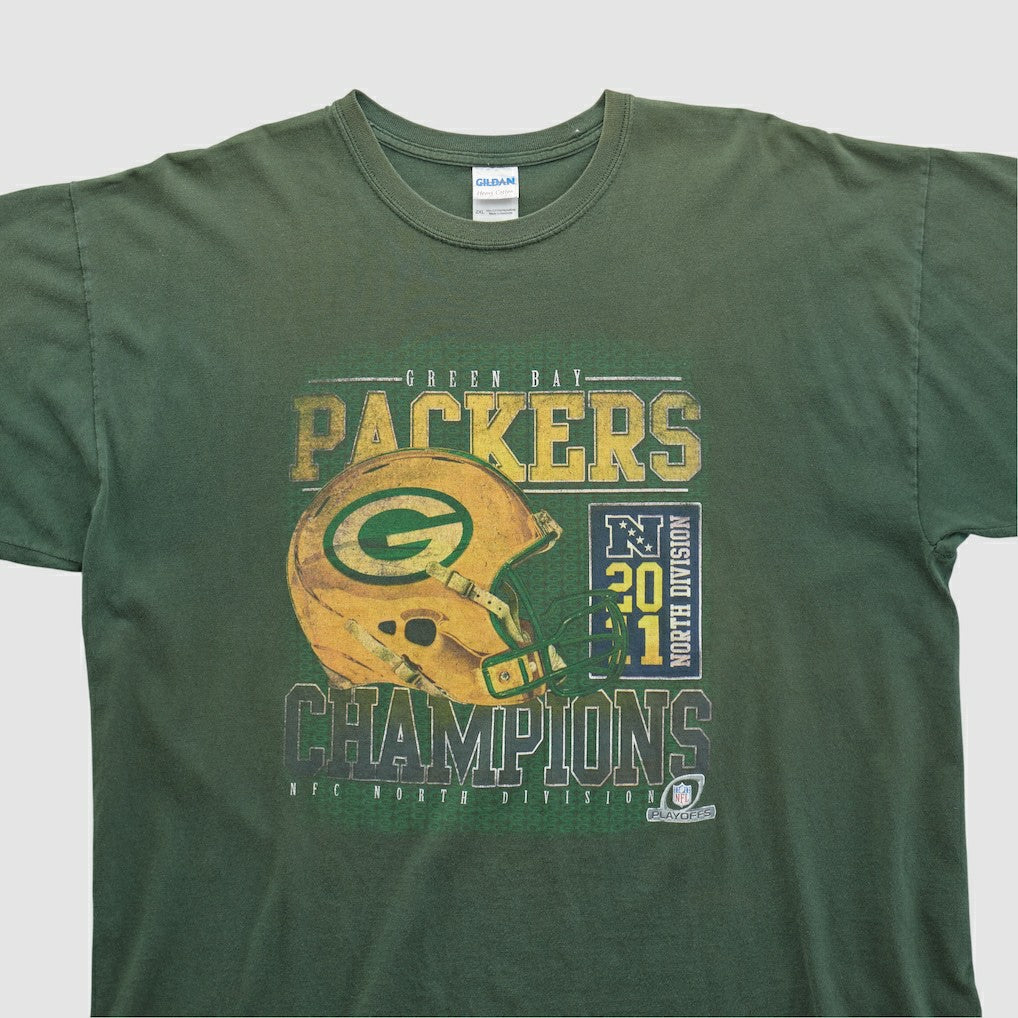 Green Bay Packers Gildan 2011 T-shirt Green Vintage - Fanatics