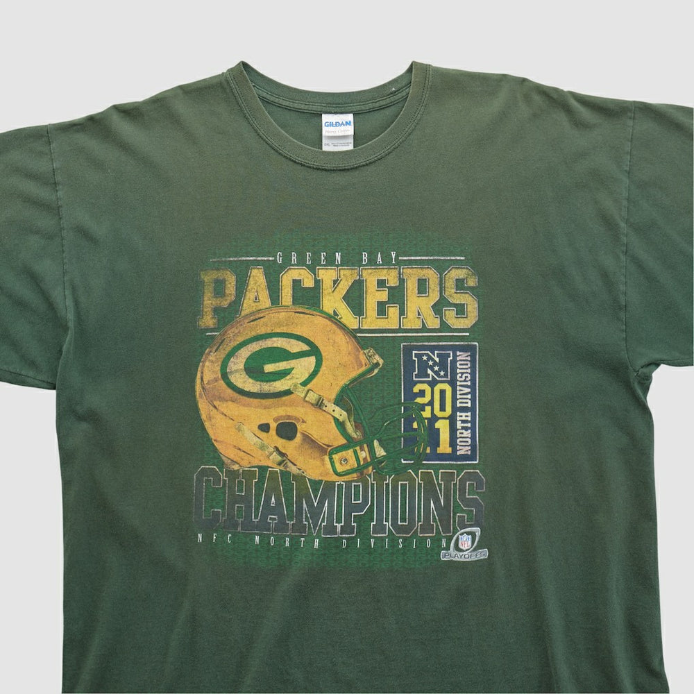 Green Bay Packers Gildan 2011 T-shirt Green Vintage - Fanatics