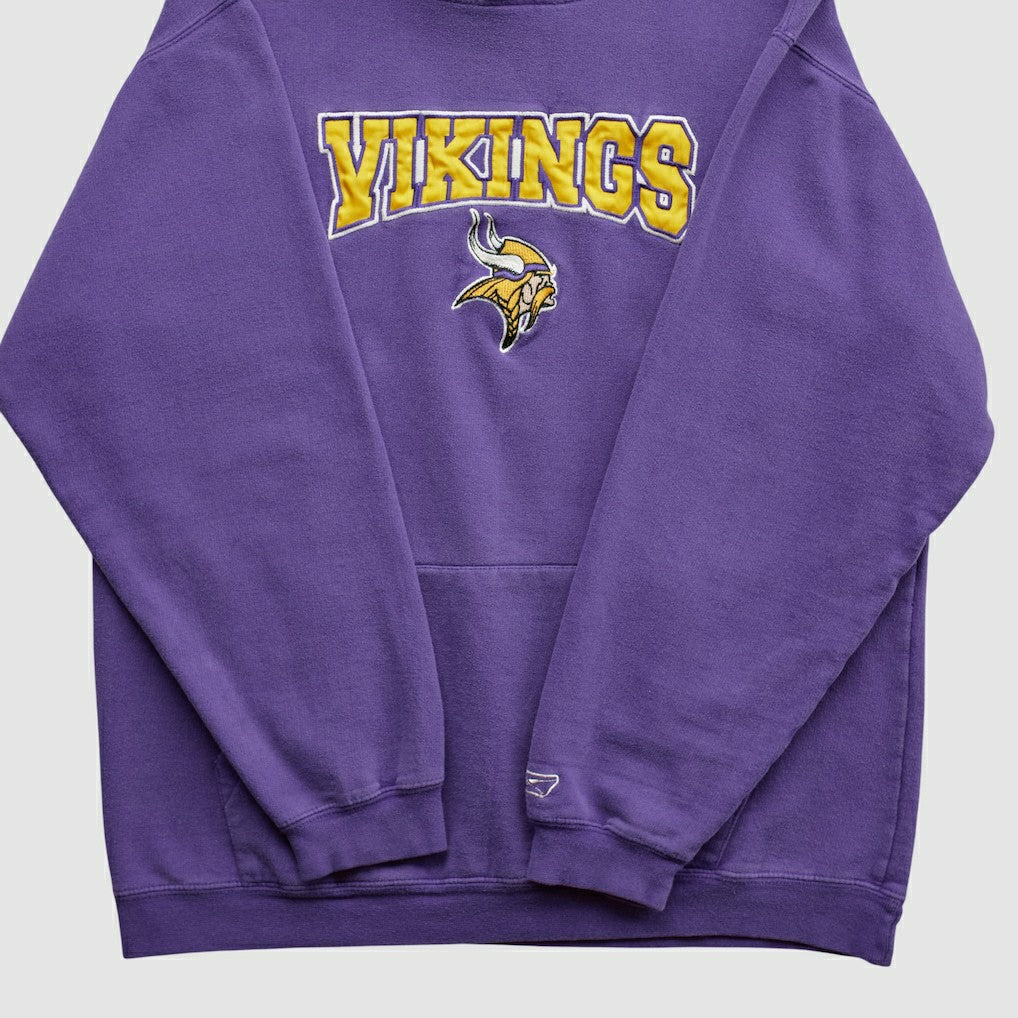 Minnesota Vikings NFL 2000s Hooded Pullover Sweatshirt Purple Vintage - Fanatics