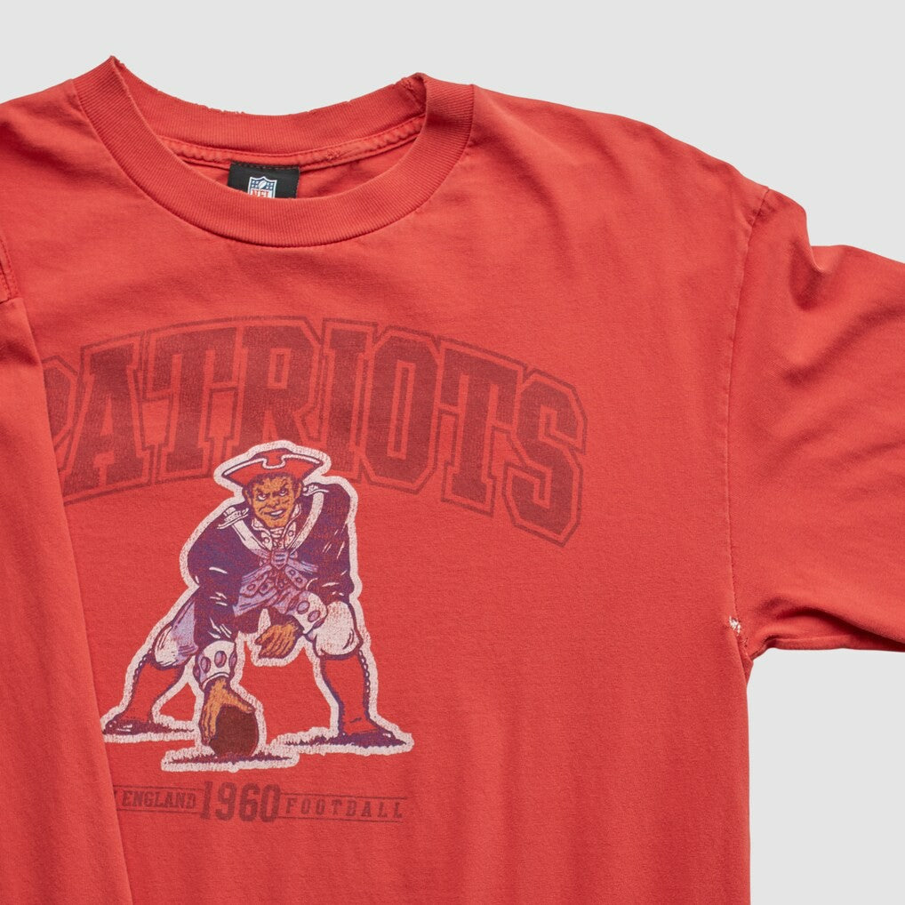 New England Patriots NFL 2010s Long Sleeve T-shirt Red Vintage - Fanatics