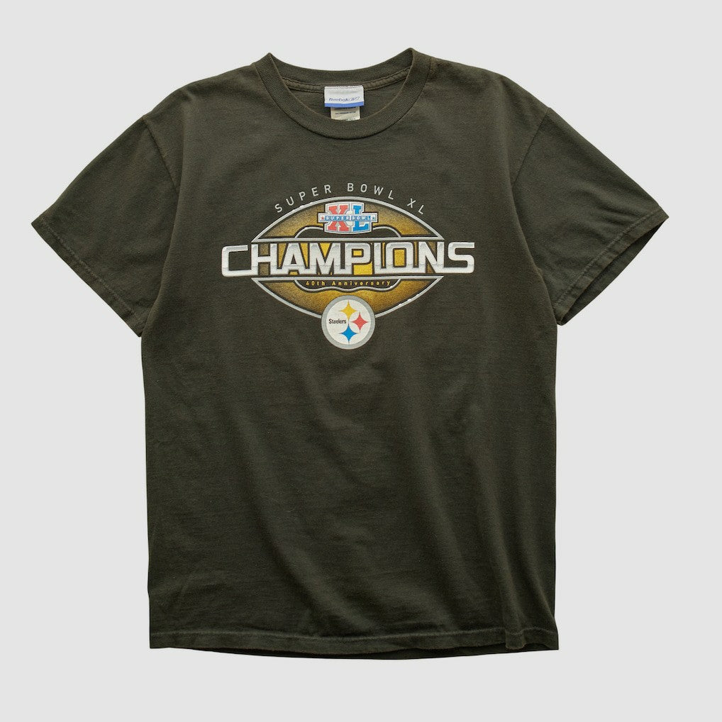 Pittsburgh Steelers Reebok 2006 T-shirt Charcoal Vintage - Fanatics