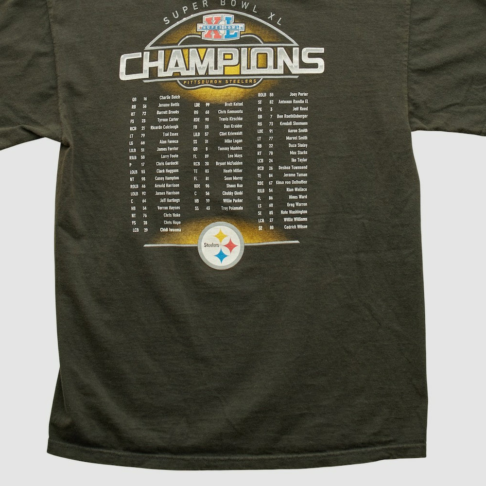 Pittsburgh Steelers Reebok 2006 T-shirt Charcoal Vintage - Fanatics