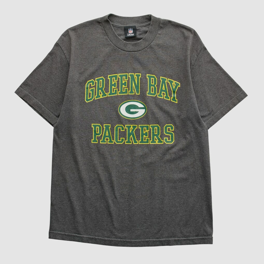 Green Bay Packers NFL 2010s T-shirt Dark Heather Gray Vintage - Fanatics