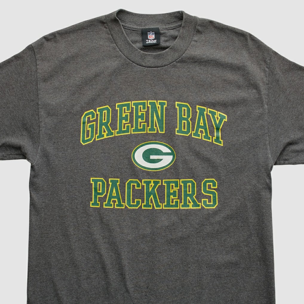 Green Bay Packers NFL 2010s T-shirt Dark Heather Gray Vintage - Fanatics