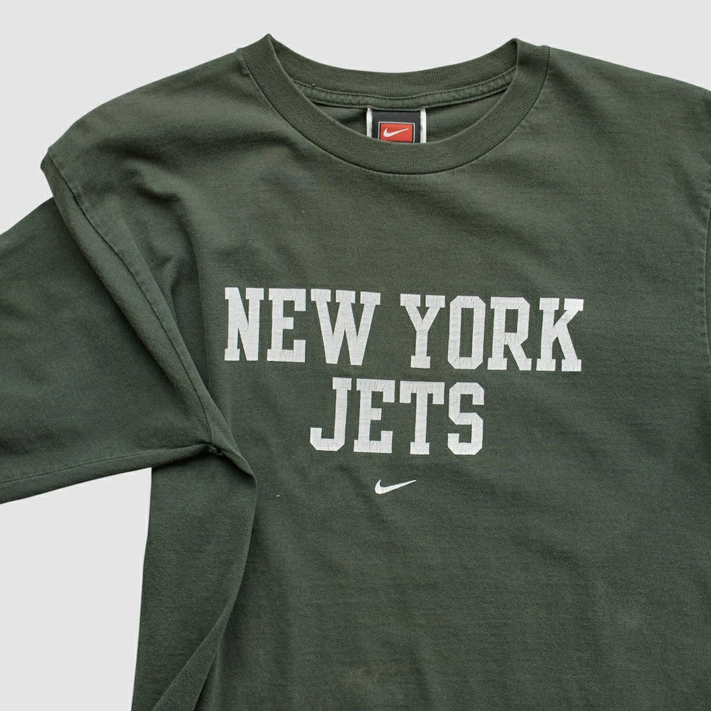 New York Jets 2000s Long Sleeve T-shirt Green Vintage - Fanatics