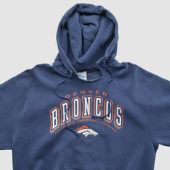 Denver Broncos Pro Player 90s Hooded Pullover Sweatshirt Navy Vintage - Fanatics