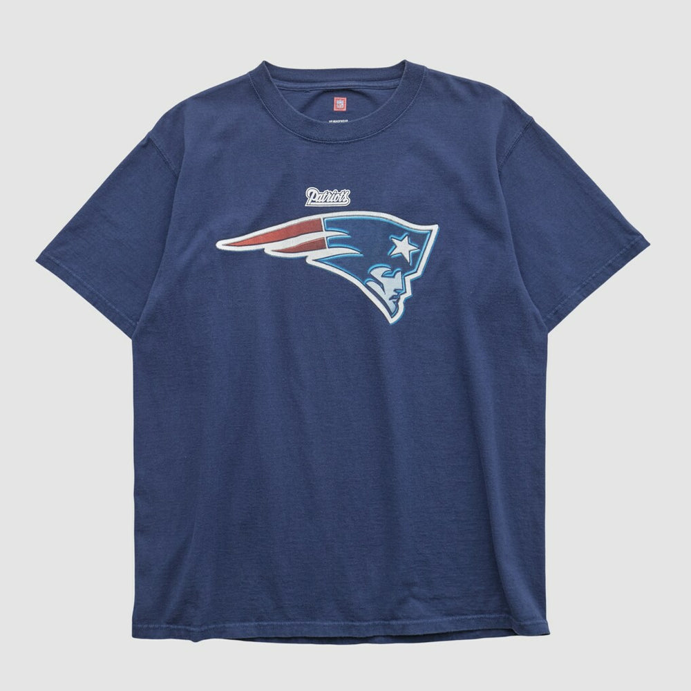 New England Patriots NFL 2000s T-shirt Navy Vintage - Fanatics