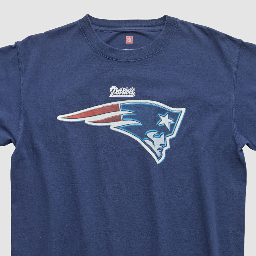 New England Patriots NFL 2000s T-shirt Navy Vintage - Fanatics