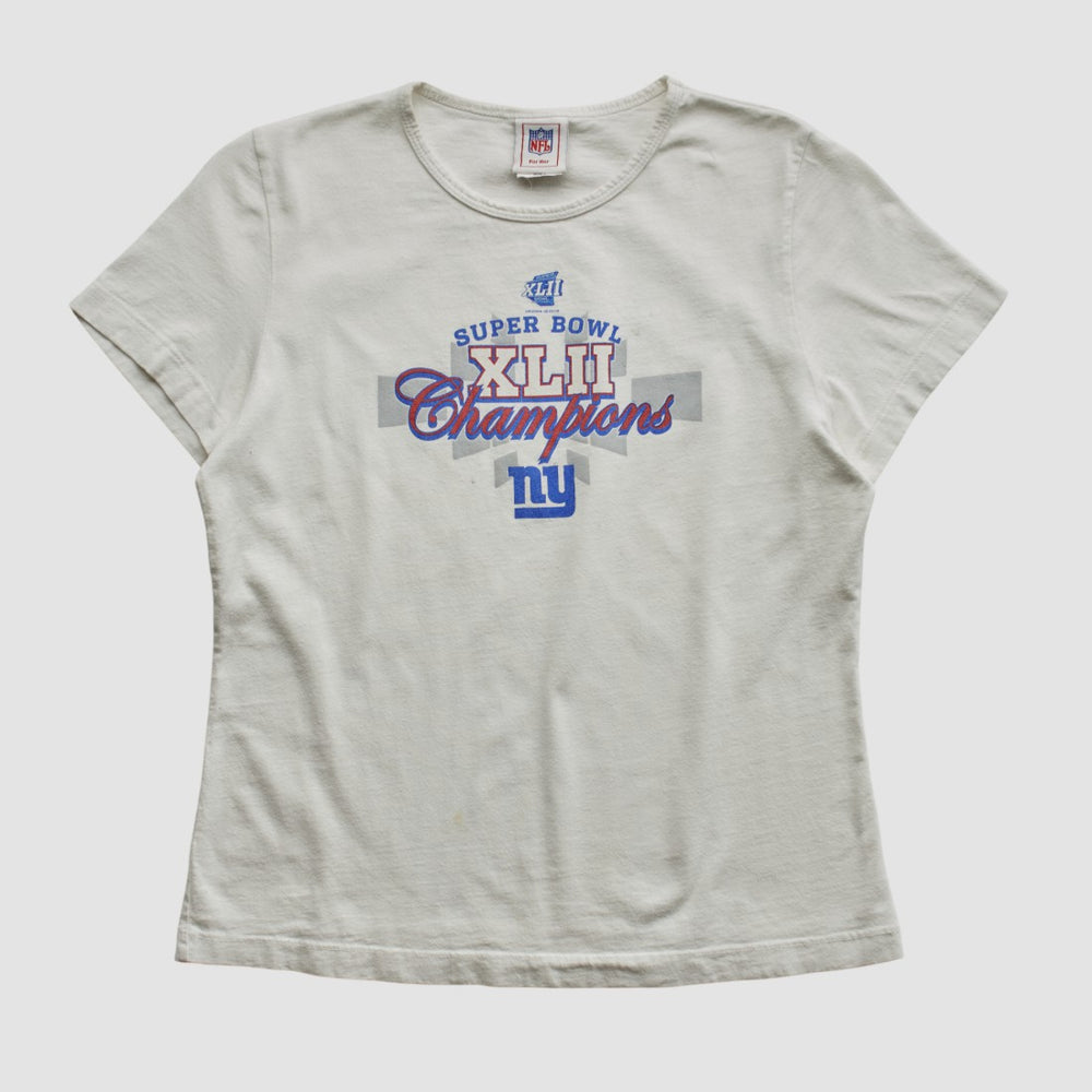 Super Bowl XLII NFL 2008 T-shirt White Vintage - Fanatics