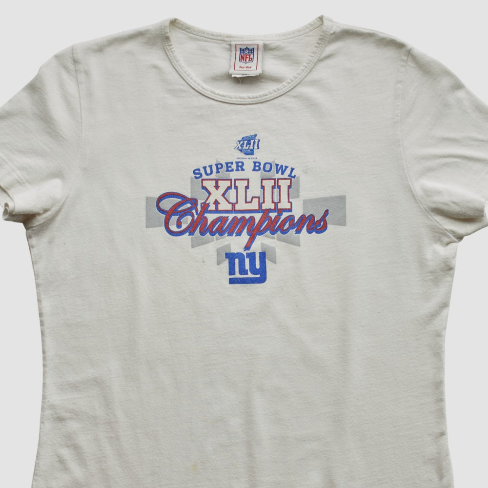 Super Bowl XLII NFL 2008 T-shirt White Vintage - Fanatics
