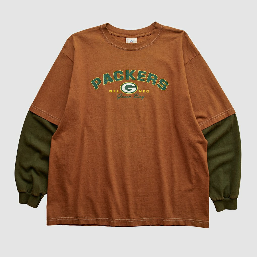 Green Bay Packers NFL 2000s Long Sleeve T-shirt Clay Vintage - Fanatics