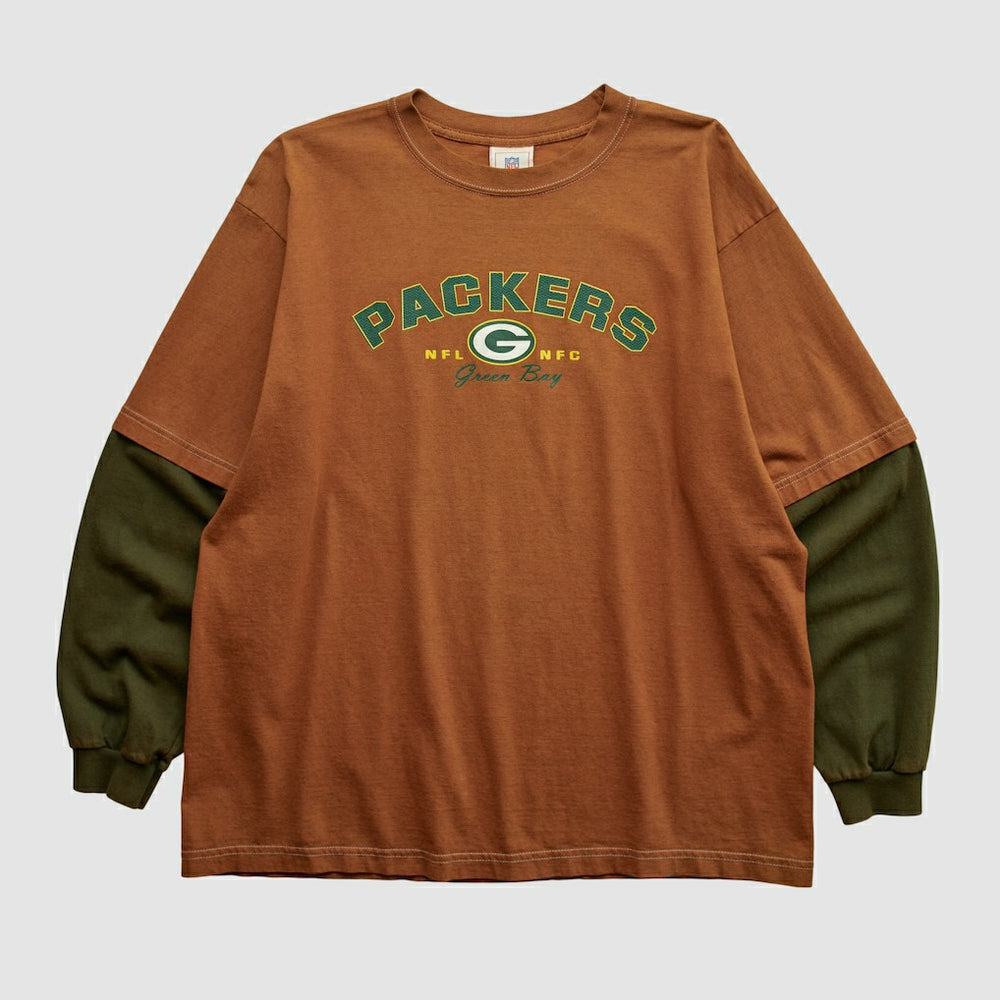 Green Bay Packers NFL 2000s Long Sleeve T-shirt Clay Vintage - Fanatics
