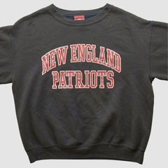 New England Patriots NFL 2000s Pullover Sweatshirt Black Vintage - Fanatics