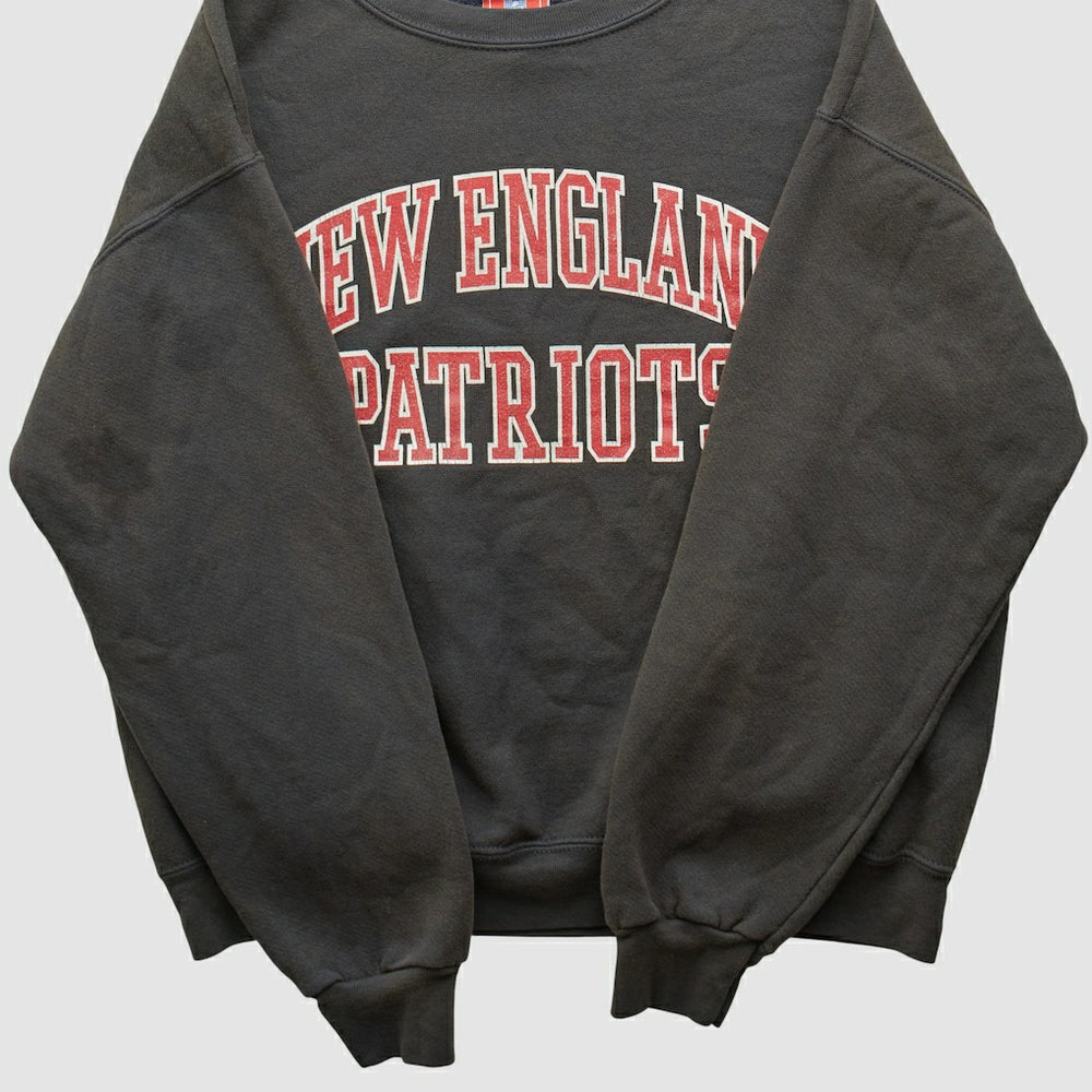 New England Patriots NFL 2000s Pullover Sweatshirt Black Vintage - Fanatics