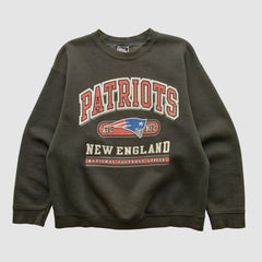 New England Patriots Pro Player 90s Pullover Sweatshirt Charcoal Vintage - Fanatics