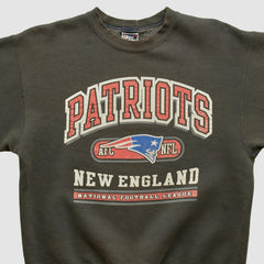 New England Patriots Pro Player 90s Pullover Sweatshirt Charcoal Vintage - Fanatics
