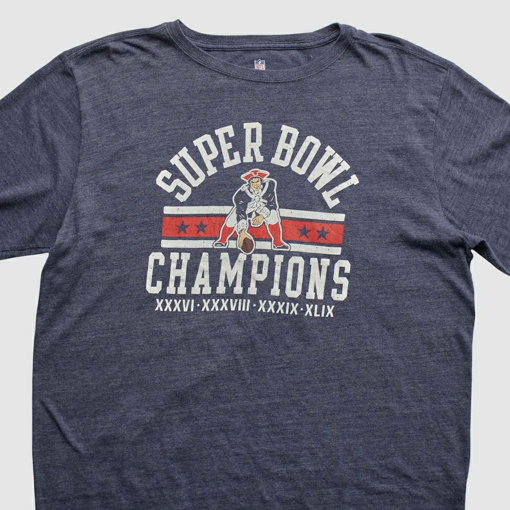 New England Patriots NFL Pro Line 2015 Long Sleeve T-shirt Navy Vintage - Fanatics