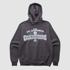 Pittsburgh Steelers NFL 2008 Hooded Pullover Sweatshirt Black Vintage - Fanatics