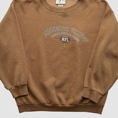Minnesota Vikings Logo Athletic 2000s Pullover Sweatshirt Clay Vintage - Fanatics