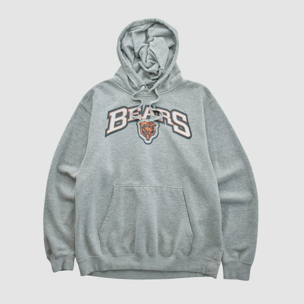 Chicago Bears 2010s Hooded Pullover Sweatshirt Heather Gray Vintage - Fanatics