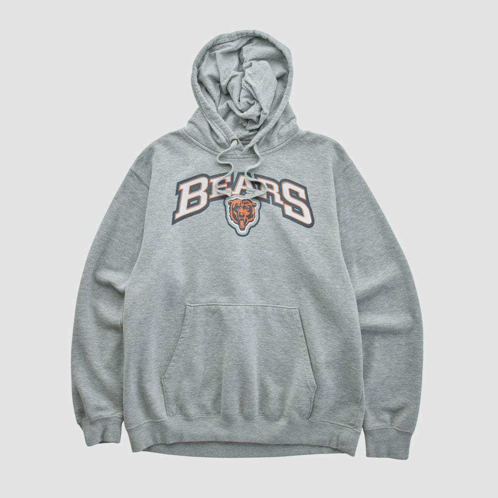 Chicago Bears 2010s Hooded Pullover Sweatshirt Heather Gray Vintage - Fanatics