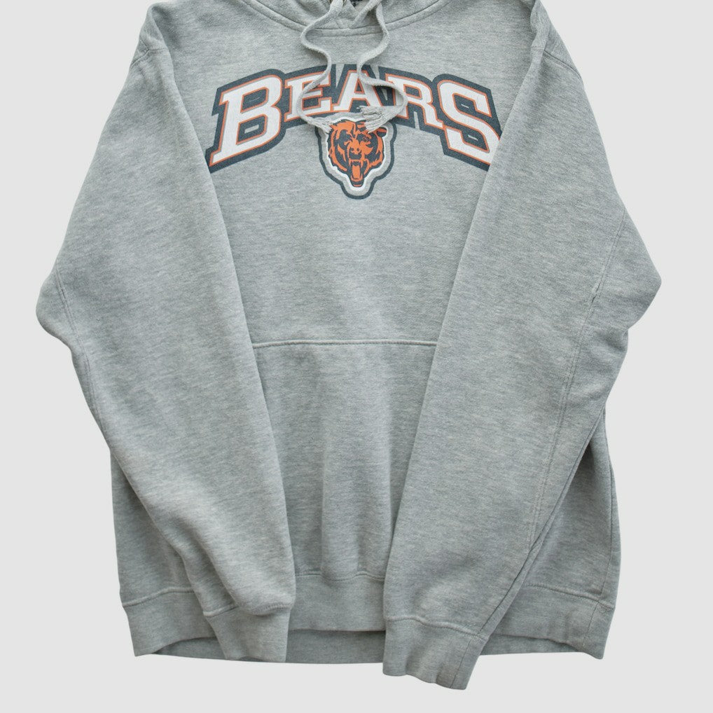Chicago Bears 2010s Hooded Pullover Sweatshirt Heather Gray Vintage - Fanatics