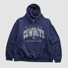 Dallas Cowboys 2010s Hooded Pullover Sweatshirt Navy Vintage - Fanatics