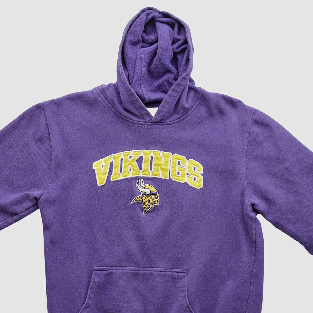Minnesota Vikings NFL 2000s Hooded Pullover Sweatshirt Purple Vintage - Fanatics