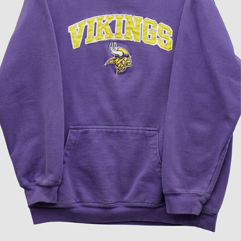 Minnesota Vikings NFL 2000s Hooded Pullover Sweatshirt Purple Vintage - Fanatics