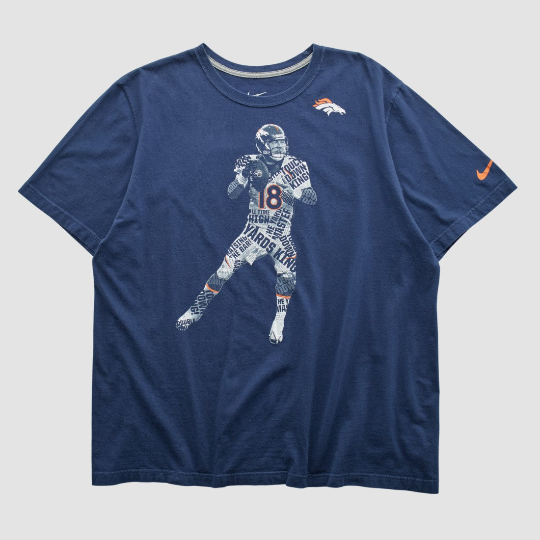 Denver Broncos 2010s T-shirt Navy Vintage - Fanatics